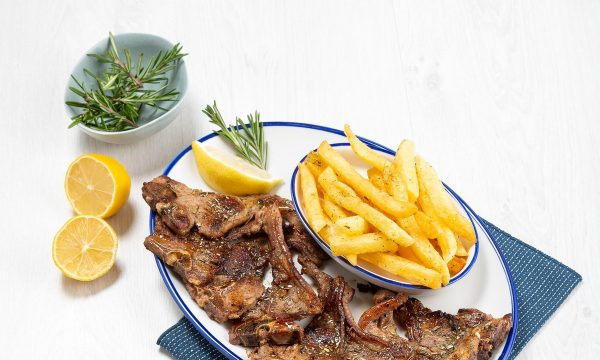 A beautifully plated beef chops and french fries - Rosebank restaurants 