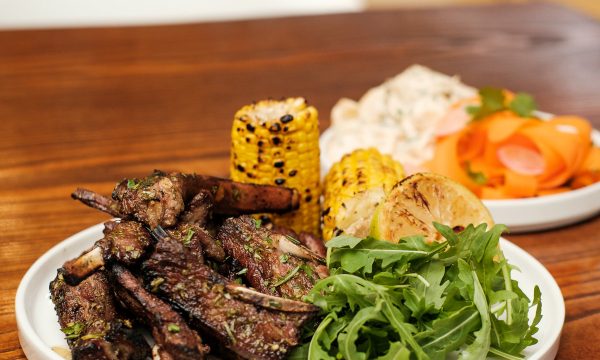 A beef dish with vegetables and corn from Tashas - Rosebank restaurants 