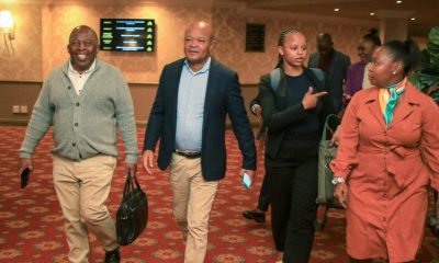 source of the cholera outbreak - Senzo Mchunu, second from the left