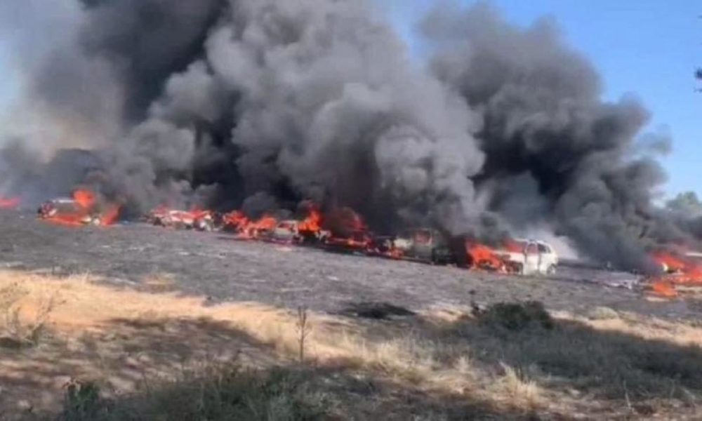 49 cars caught fire at a racing event in Botswana-featured image