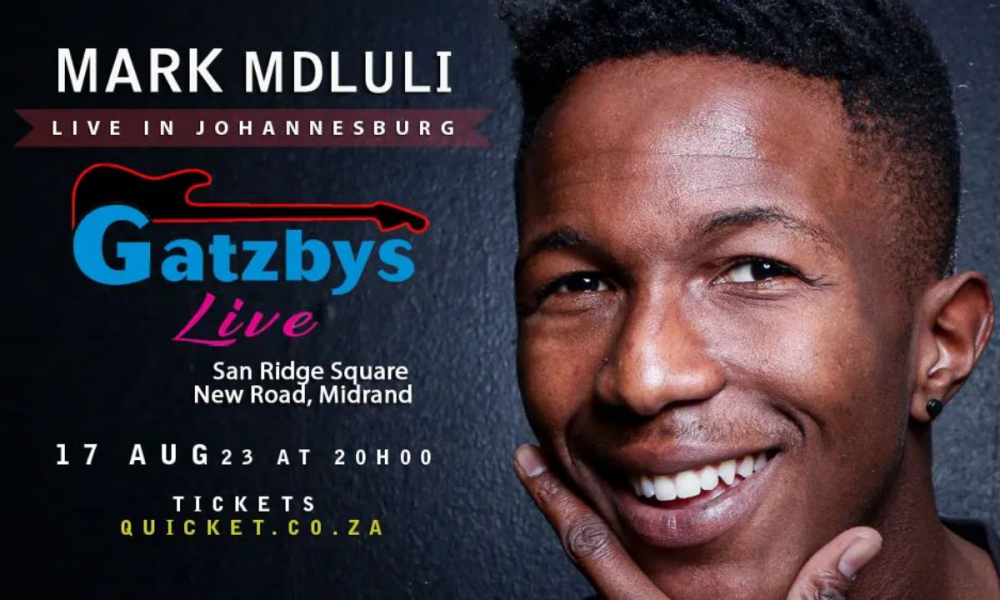 Mark Mdluli Live at Gatzbys LIVE in Johannesburg
