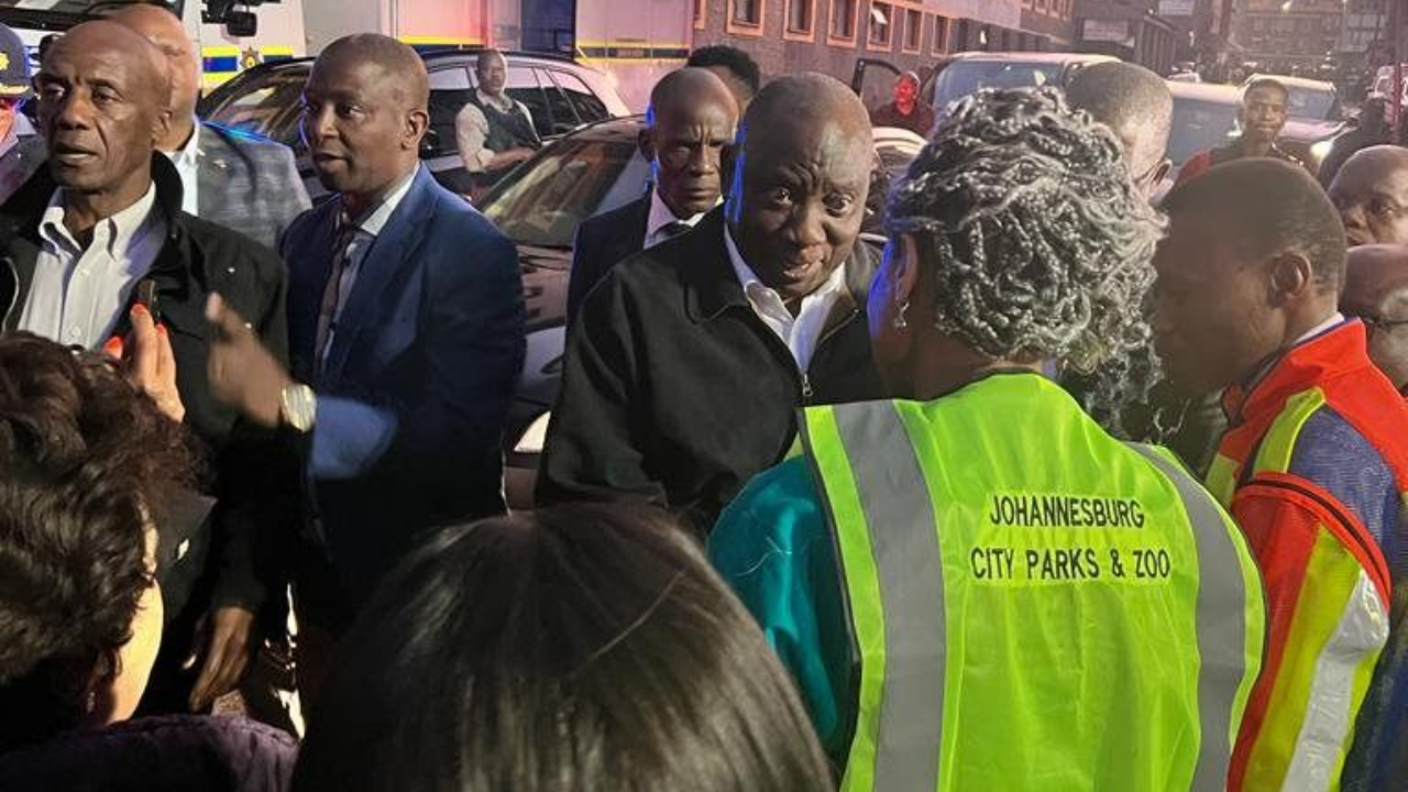 President Ramaphosa Building Fire Tragedy a Valuable Lesson