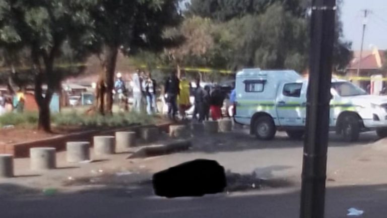 man was set alight in Pretoria