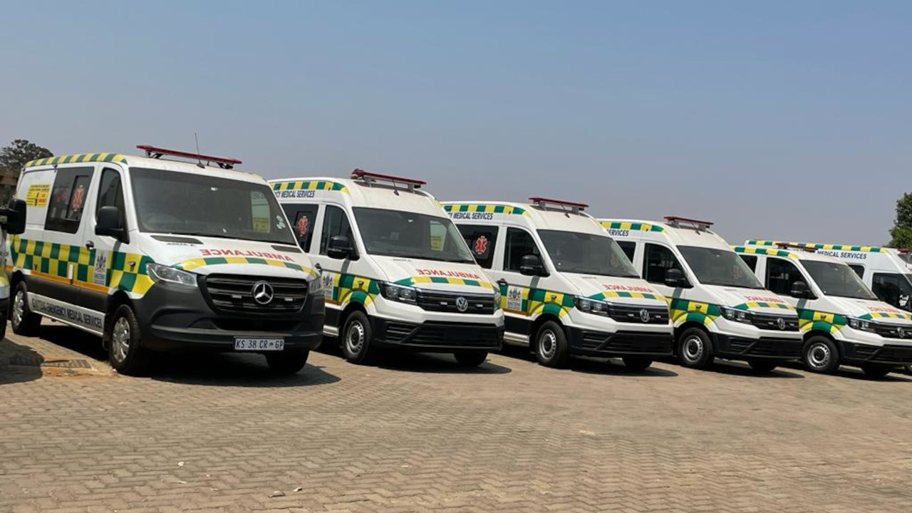 Millions of rands worth of ambulances