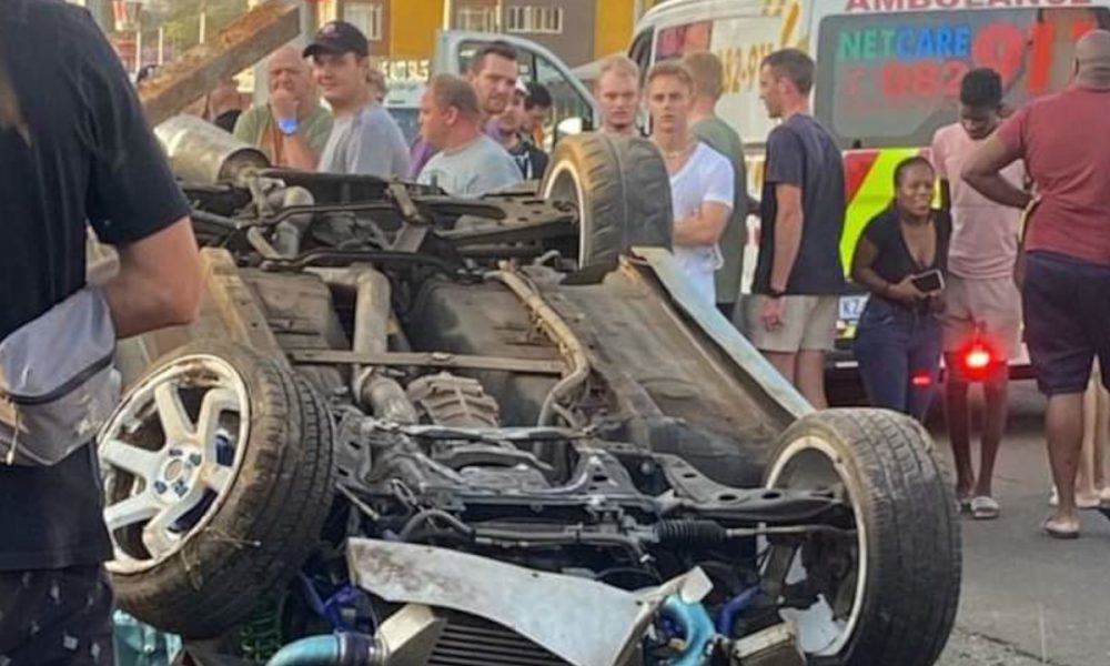 drag racing accident in Gezina