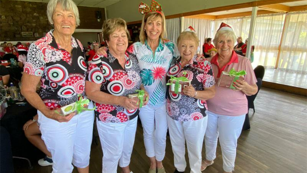 Elderly Golfers Swing for a Worthy Cause