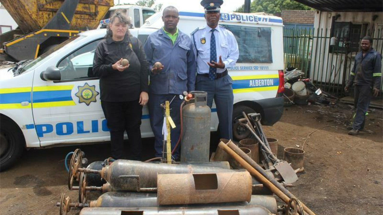 Equipment of illegal miners destroyed in Alberton raid