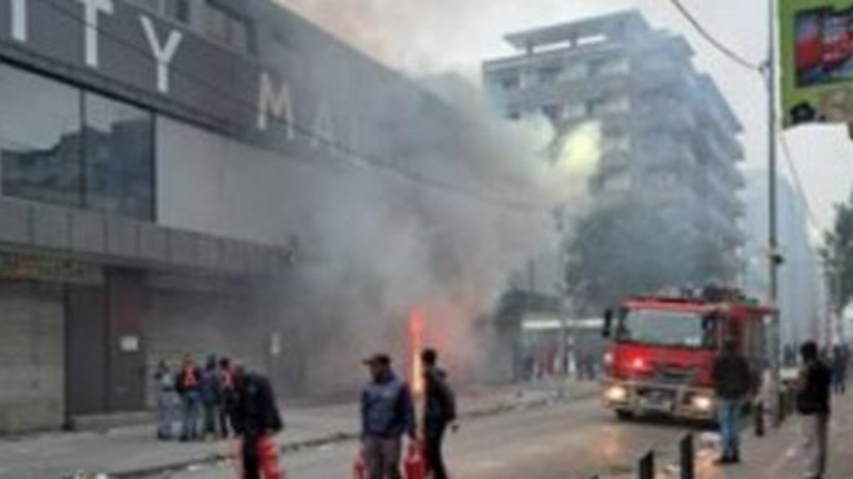 Firefighters Rush to Extinguish Blaze in Johannesburg CBD Store