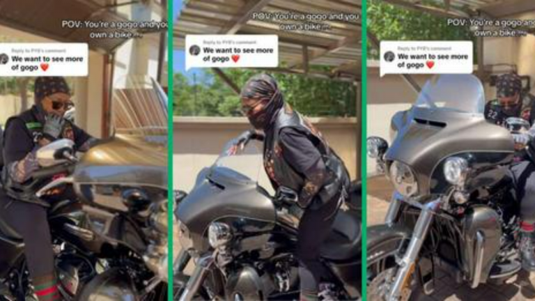 Gauteng Grandma Masters Harley Davidson in TikTok Video