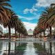 man swam at the Emperor's palace fountain