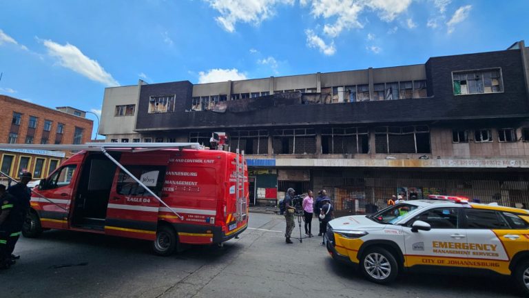 fire in Joburg CBD