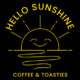 Hello Sunshine Coffee interior, yellow café Melrose Arch, flat white coffee, cheesy toastie, morning coffee Joburg, cosy coffee spot, Joburg ETC
