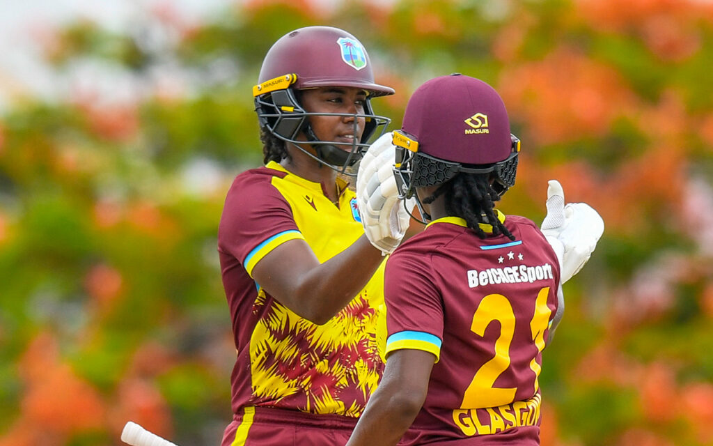 West Indies Women T20I 2025, Hayley Matthews batting, Three Ws Oval Barbados, Windies vs South Africa, Caribbean cricket victory, Joburg ETC