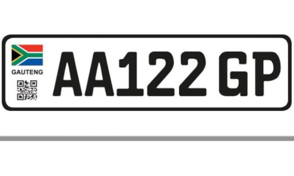 Gauteng number plate 2025, new number plate design South Africa, tamper-evident vehicle registration, black and white number plates, South African flag on car plates, digital twin vehicle tracking system, QR code on number plates, Gauteng road safety technology, updated car registration laws, Premier Panyaza Lesufi announcement, vehicle crime prevention in Johannesburg, Joburg ETC