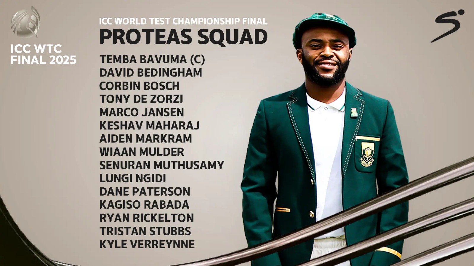 Temba Bavuma and Pat Cummins at Lord’s ahead of the ICC World Test Championship Final 2025, South Africa cricket captain, Australia cricket captain, Proteas squad announcement, Bavuma names playing XI, WTC Final team news, cricket captains photoshoot, Lord’s Cricket Ground, historic match for South Africa, Proteas vs Australia, WTC Final buildup, South African Test cricket milestone, Joburg ETC