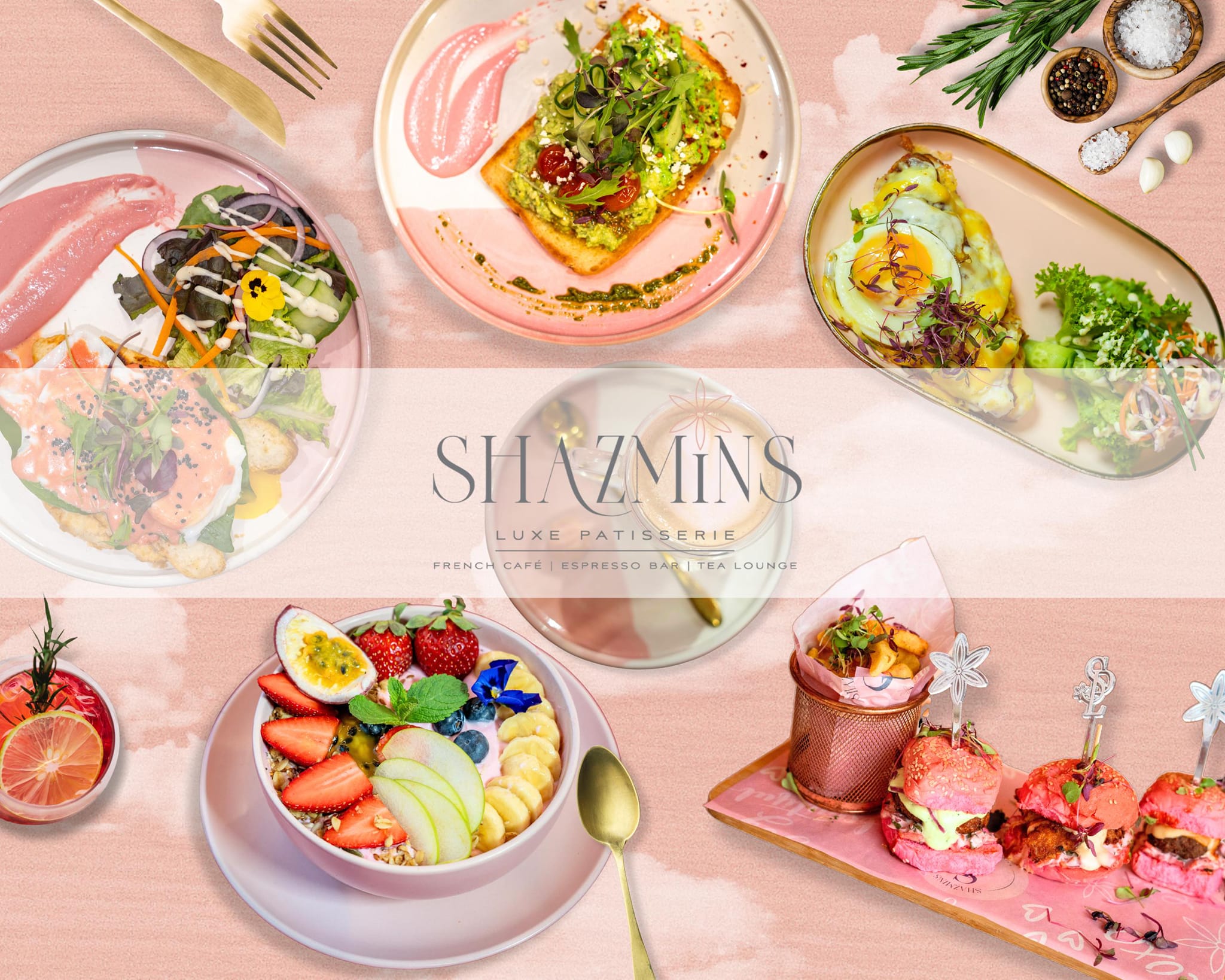 Shazmin’s Luxe Patisserie, Sandton pink café, high tea Johannesburg, Instagrammable café Sandton, luxury desserts Jozi, pink interior café, boutique patisserie South Africa, Nelson Mandela Square cafés, Joburg ETC