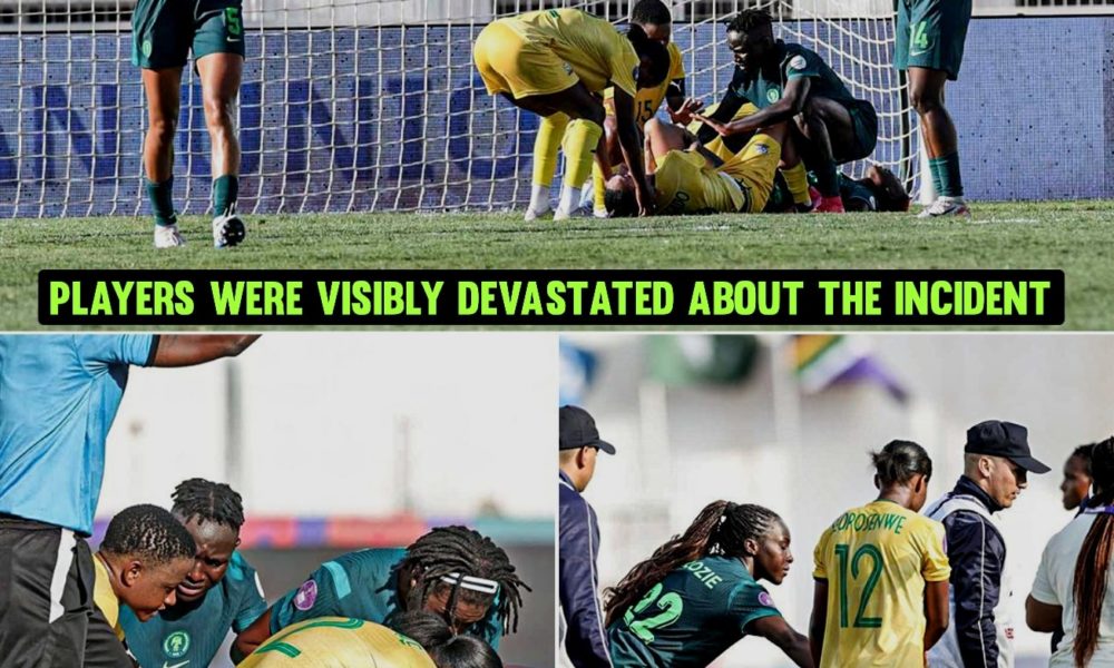Nigeria beats South Africa women, WAFCON semi upset injury, Banyana Banyana midfielder hurt, Casablanca football incident, social media support Salgado, SAFA President message, African women’s football, Joburg ETC