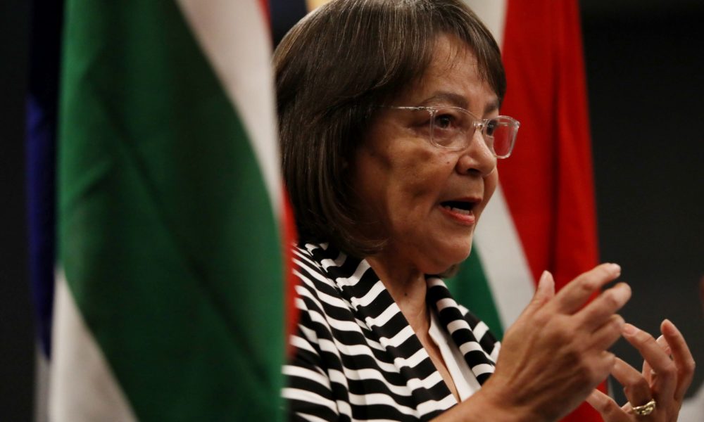 Minister of Tourism Patricia De Lille