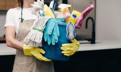 eco friendly Airbnb cleaning, microfibre mop, glass scraper shower, refillable soap dispensers, plant-based cleaning products, Joburg ETC