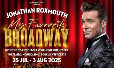 Jonathan Roxmouth Montecasino 2025, My Favourite Broadway concert, Teatro Johannesburg, Egoli Symphonic Orchestra, Broadway hits live SA, immersive theatre Johannesburg, Joburg ETC