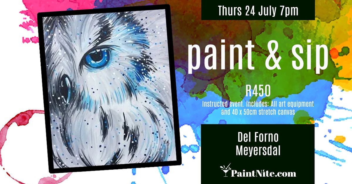 Paint Nite Meyersdal, Del Forno Meyersdal art night, Johannesburg creative events, sip and paint South Africa, Michelle art instructor, Del Forno paint and sip evening, July events Gauteng, Joburg ETC