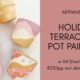 Holiday pot painting for kids Johannesburg, kids art workshop Joburg, Studio Artwave 44 Stanley, school holiday activities for kids, terracotta pot painting class, Johannesburg kids events, Joburg ETC