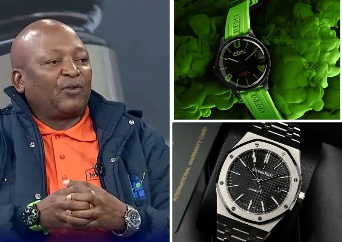 Kenny Kunene watches, AP Royal Oak Chronograph, DJ Sumbody case, South African celebrity scandals, political news 2025, Molefe Sandton arrest, flashy wristwear, public backlash Kunene, Joburg ETC
