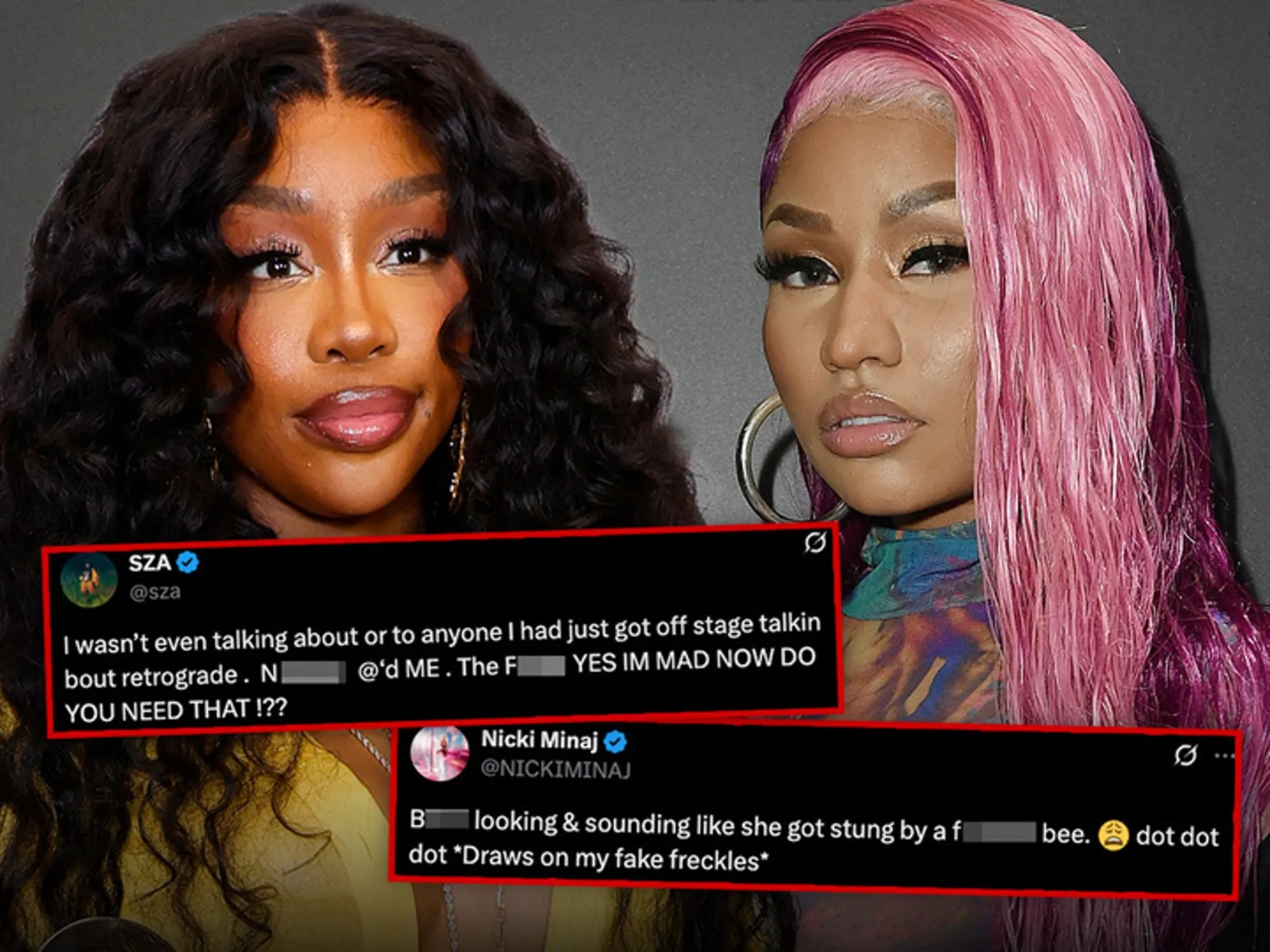 Nicki Minaj and SZA feud, celebrity feud 2025, Nicki Minaj social media posts, SZA album success, Billboard record beef, TDE Punch drama, Nicki insults SZA, Joburg ETC