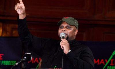 Floyd Shivambu speaking in Durban, Mayibuye iAfrika rally, South African politics, ANC, EFF, MK Party, new political movement, KwaZulu-Natal, Joburg ETC