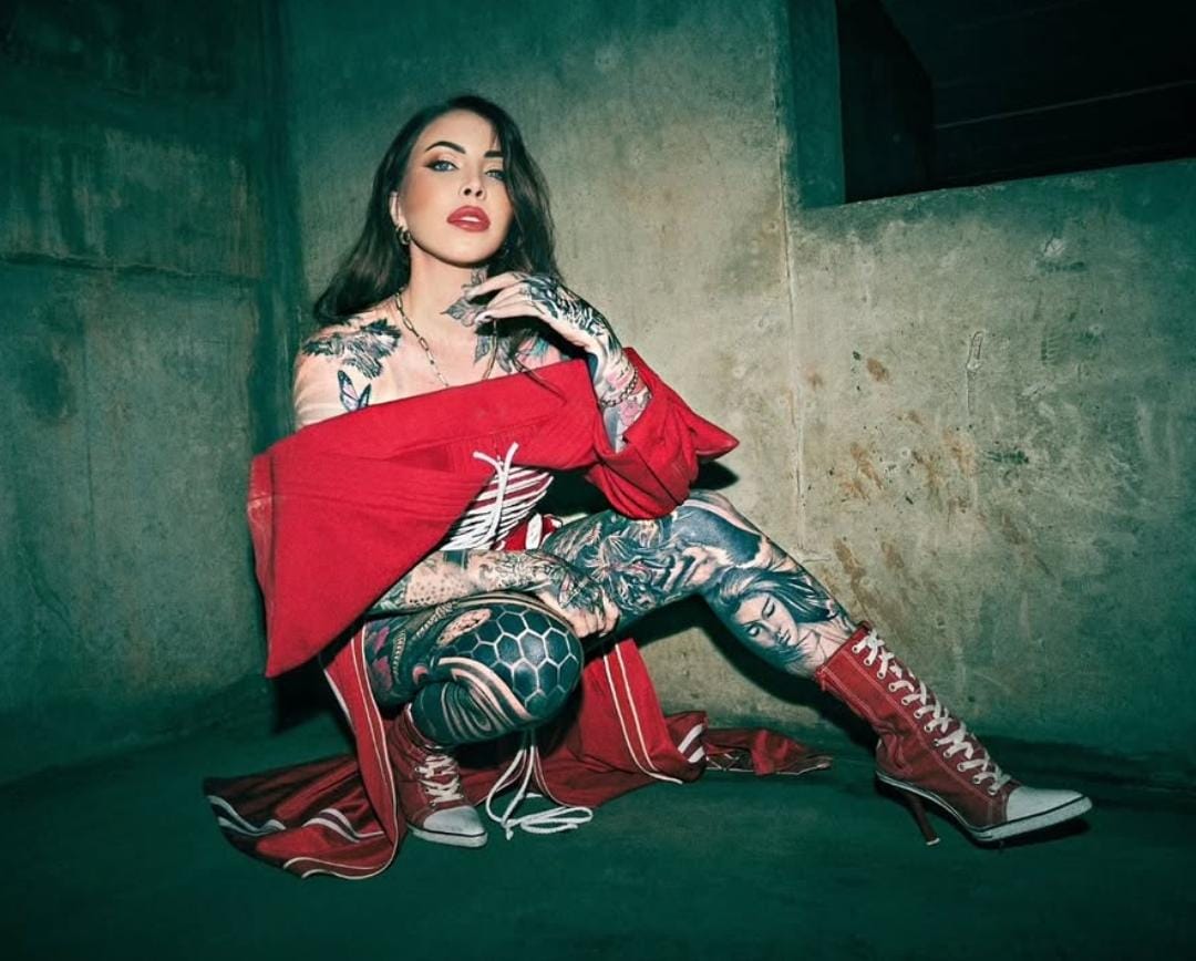 Jojo Robinson neck tattoo, Labubu doll Martin, Mike Artura tattoo artist, Real Housewives of Durban star, Durban celebrity tattoos, South African pop culture ink, Joburg ETC
