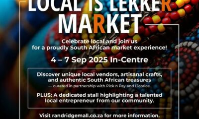 Randridge Mall Local is Lekker Market, Randburg handmade goods, Johannesburg community market, artisanal food stalls Joburg, local crafters Randburg, Randridge Mall events, Joburg ETC