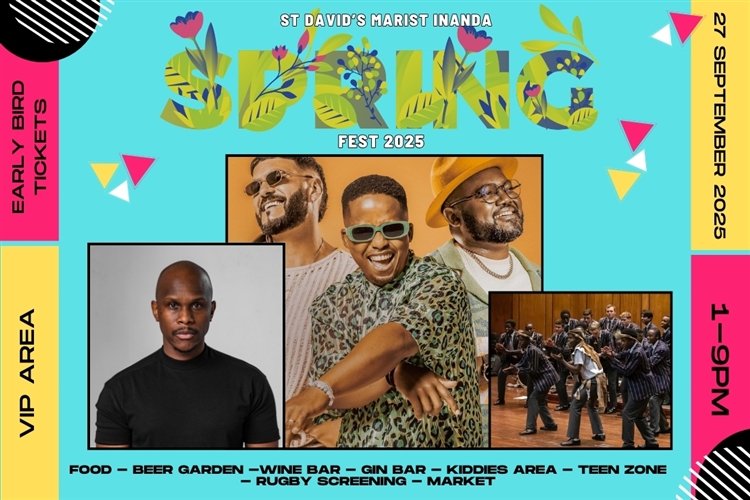 St David’s Marist Inanda SpringFest 2025, Sandton family festival, Mi Casa live Johannesburg, DJ Kent Sandton event, food stalls and drinks Joburg, SA vs Argentina rugby screening, Joburg ETC