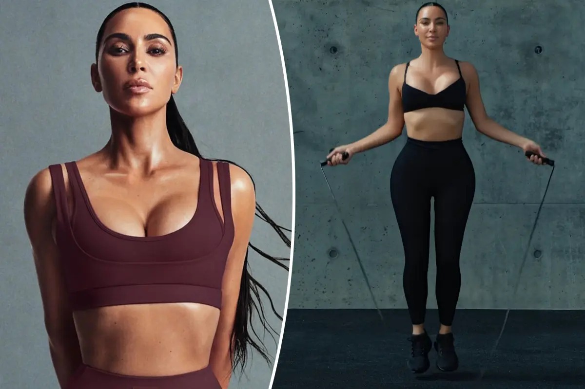 Kim Kardashian fitness journey, Kim Kardashian daily workout, Kim Kardashian weight training, Kim Kardashian pilates routine, Justin Bieber playlist workout, Joburg ETC