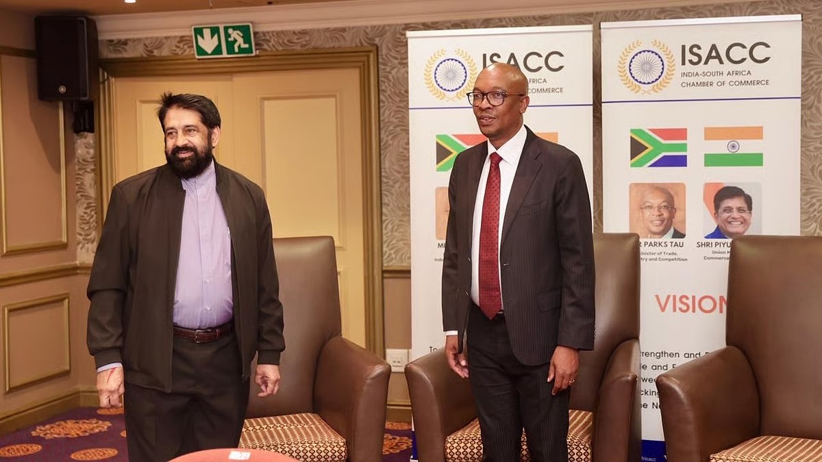 India South Africa MOU 2025, ISACC ICTC business deal, small business trade partnership, South Africa infrastructure investment, Commonwealth trade agreement signed