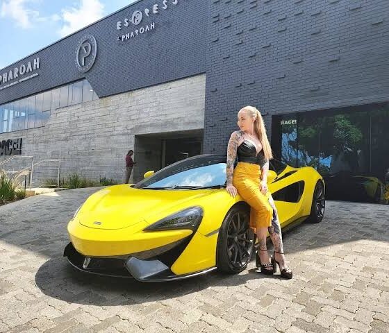 Jojo Robinson McLaren 570S farewell, Jojo Robinson new supercar options, Lamborghini Huracan choice, Ferrari 488 GTB choice, Real Housewives of Durban Jojo, South African celebrity cars, luxury lifestyle car news, Joburg ETC