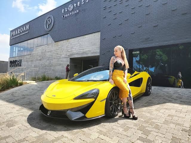 Jojo Robinson McLaren 570S farewell, Jojo Robinson new supercar options, Lamborghini Huracan choice, Ferrari 488 GTB choice, Real Housewives of Durban Jojo, South African celebrity cars, luxury lifestyle car news, Joburg ETC