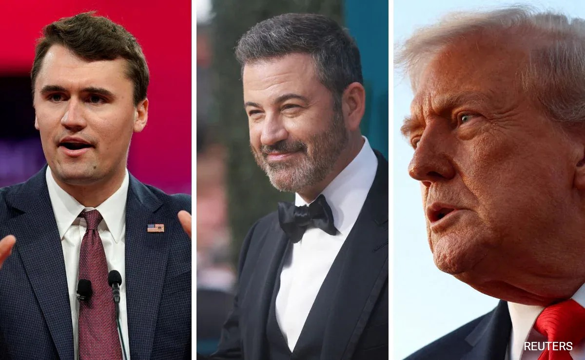 Jimmy Kimmel show cancelled, Charlie Kirk controversy, Trump celebrates cancellation, ABC suspends late-night TV, US media free speech debate, Joburg ETC