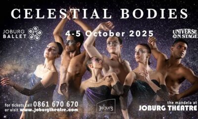 Celestial Bodies Joburg Ballet 2025, Nelson Mandela Theatre Johannesburg, Mario Gaglione choreography, Universe on Stage collaboration, cosmic ballet premiere, Spring Season of Dance Joburg, Joburg ETC