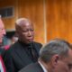Julius Malema firearm case, Malema in East London court, EFF supporters in red, Mdantsane rally rifle incident, Malema judgment September 2025, South African politics trial, Joburg ETC