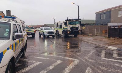 Valhalla Park violence arrests, Cape Flats law enforcement attack, LEAP patrol vehicle stoned and looted, Kalksteenfontein drug house raid, SAPS recover stolen goods, JP Smith condemns attacks, Anroux Marais safety concerns, Joburg ETC