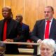 Julius Malema in court, East London magistrate courtroom, reaction outside court, political trial scene, verdict delivered, South African law, Joburg ETC