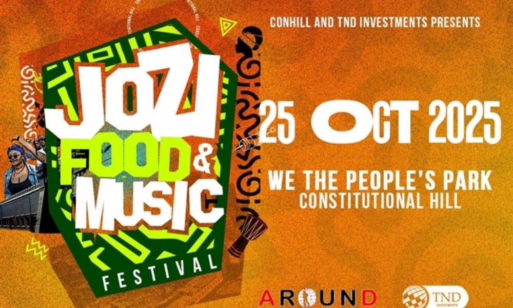 Jozi Food and Music Festival, Constitution Hill Johannesburg, live music and food festival, South African street food, festival crowd Joburg, local musicians stage, food stalls Johannesburg, Joburg ETC