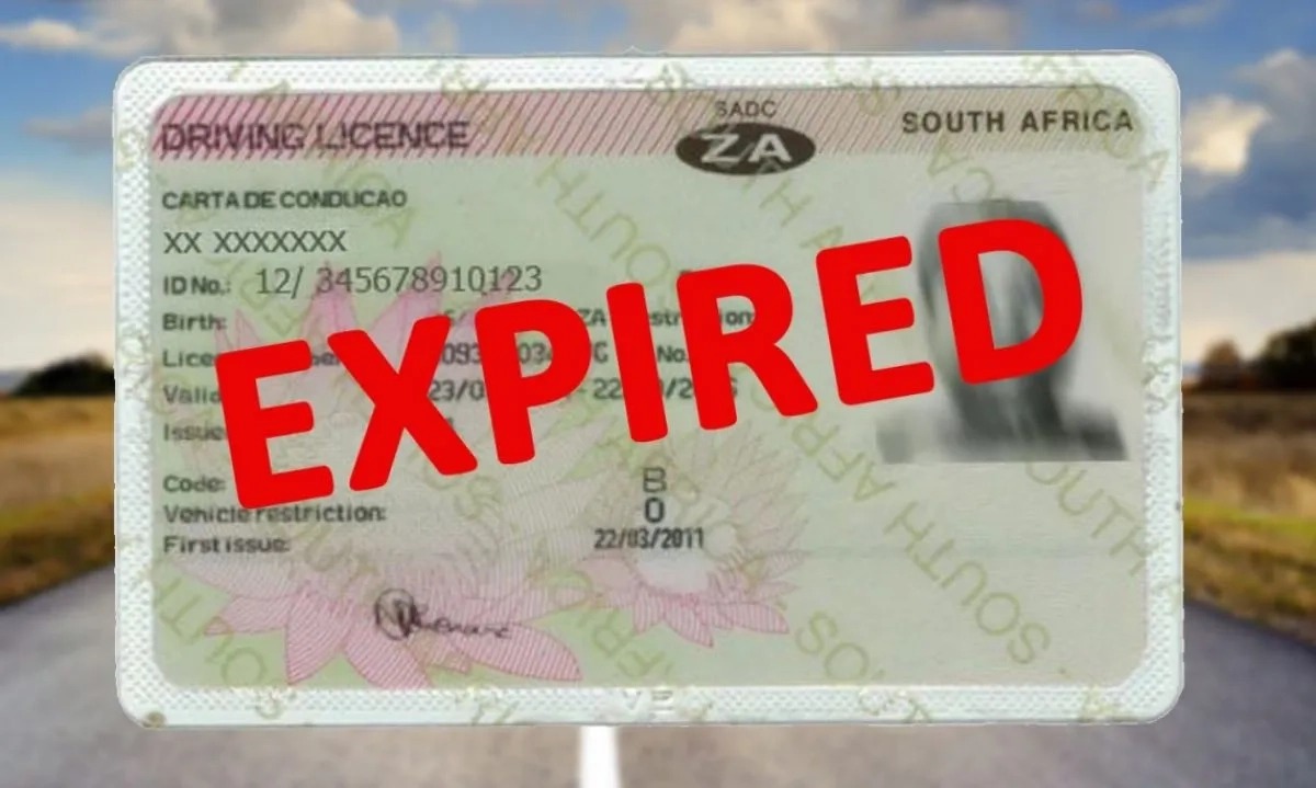 expired licence card South Africa, renewal receipt proof, traffic stop expired licence, temporary driver’s licence South Africa, Joburg ETC