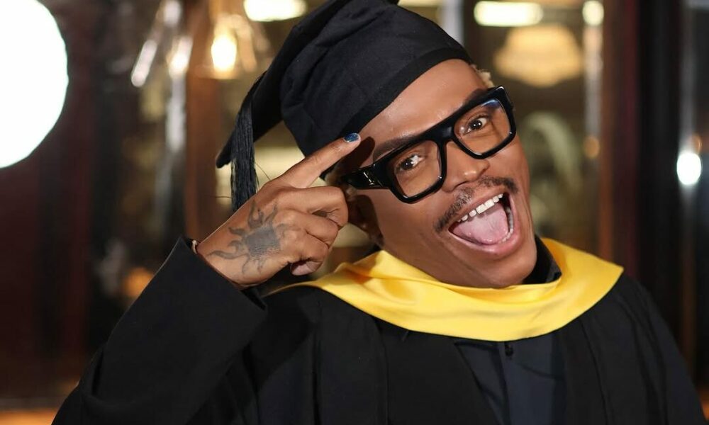 Somizi Mhlongo graduation, Villioti Fashion Institute Johannesburg, Sompire fashion brand, South African celebrity fashion, Durban Fashion Fair, fashion education success, Joburg ETC