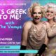 Vamps Drag Show Johannesburg, Greek dinner event, drag performers Holly Diamond and Loulou Blu, Birnam nightlife experience, Jozi drag culture, Joburg ETC