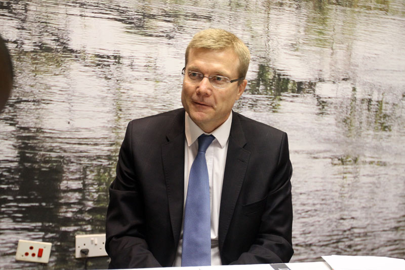 David Hodnett portrait, Standard Bank South Africa headquarters Johannesburg, bank CEO leadership South Africa, Joburg ETC