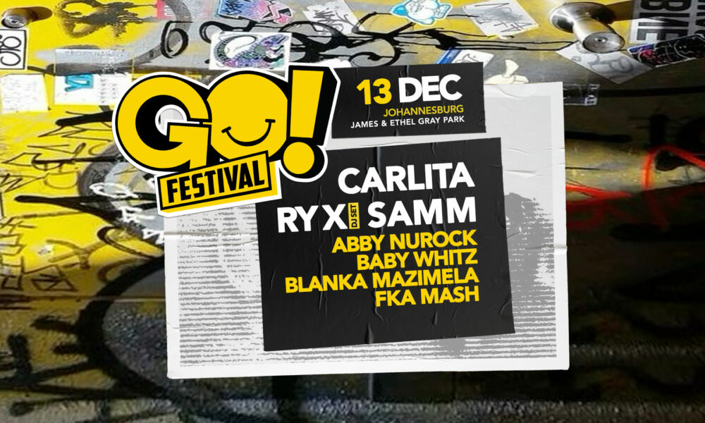 GO Festival Johannesburg, summer music festival, James and Ethel Gray Park event, Carlita live Johannesburg, RY X DJ set South Africa, December concerts Joburg, festival crowd outdoors, Joburg ETC