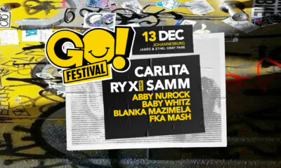 GO Festival Johannesburg, summer music festival, James and Ethel Gray Park event, Carlita live Johannesburg, RY X DJ set South Africa, December concerts Joburg, festival crowd outdoors, Joburg ETC