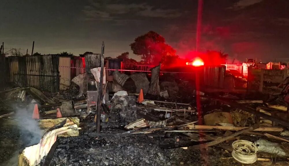 Ekurhuleni shack fire, Steve Biko Informal Settlement, Etwatwa tragedy, firefighters Gauteng, family of five fire victims, disaster management South Africa, Joburg ETC