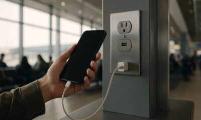 public usb charger safety South Africa, juice jacking risks, cybersecurity tips for travellers, device protection advice, safe charging practices, Joburg ETC